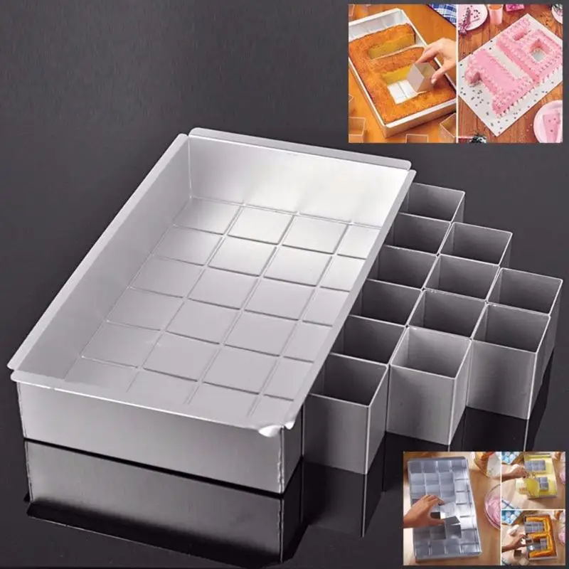 

Stainless Steel Baking Mold Cake Mold Celebrations Letters Numbers Non-Stick Bakeware Set Maker Pan Cutter Mould Cakes Tool