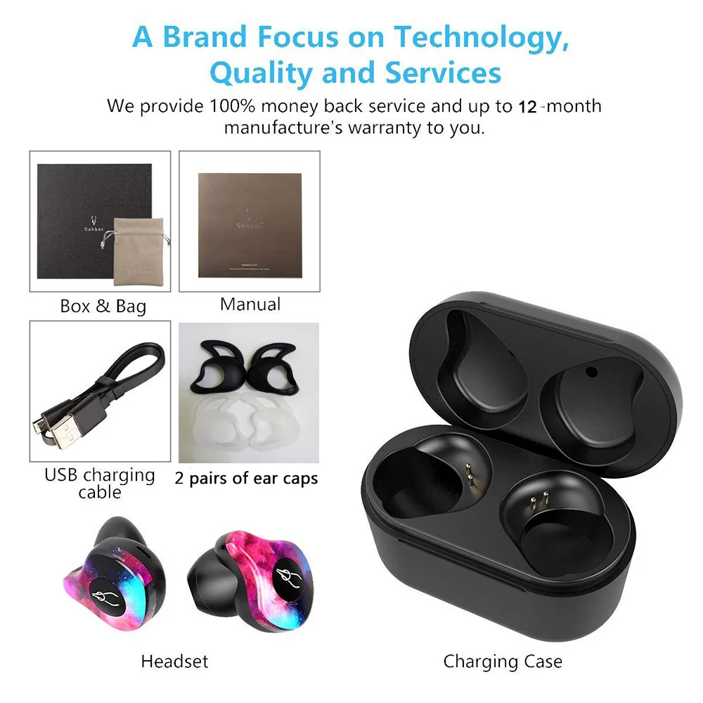6 Original Sabbat Wireless Earbuds 5