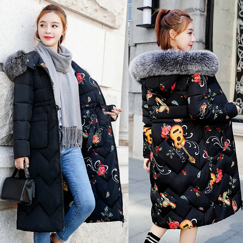 Double sided Women Parkas Very Warm Wool Hats Women Winter Coat Fake Fur Hooded Winter Jacket Women Thicken Down Jacket female