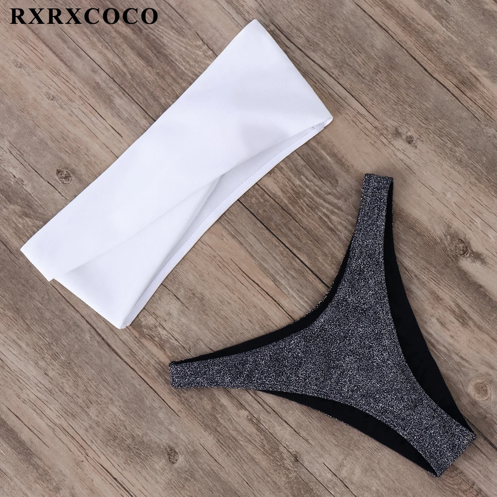 

2019 New Sexy Solid Bandeau Bikinis Women Swimsuit Push Up Swimwear Brazilian Bikini Set Summer Bathing Suit Beachwear Biquinis
