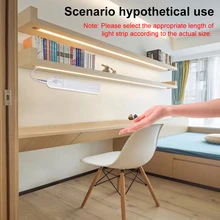 Светодиодная подсветка под шкаф светодиодный датчик движения светодиодная лента 5 В Ночной светильник водонепроницаемый гибкий шкаф для кровати светильник кухонный светильник ing 2835