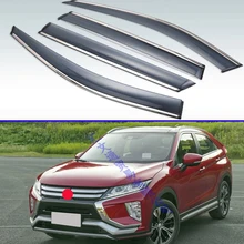 Для Mitsubishi ECLIPSE CROSS пластиковый Наружный козырек вентиляционные Шторы окно Защита от солнца и дождя отражатель 4 шт