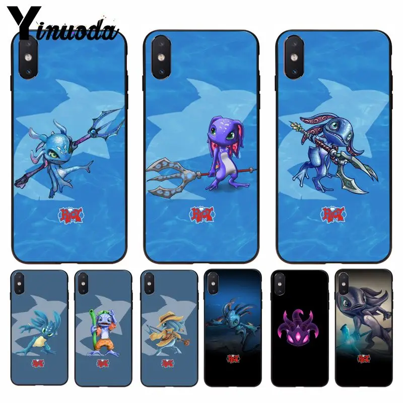 Yinuoda League of legends мягкий силиконовый черный чехол из ТПУ для Apple iPhone 8 7 6 6S Plus X XS MAX 5 5S SE