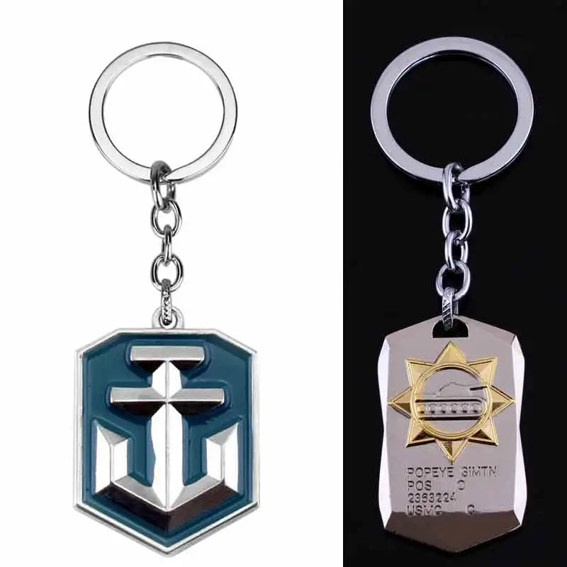 

World of Tanks WOT Metal Tank Key Ring Keychain Pendant Alloy Metal Collection High Quality Gift Hot Game Jewelry Movie Jewelry