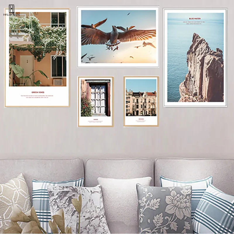 

Nordic Composite Landscape Pictures Decorative Painting Of The Step Mountain Standing In The Ocean The Warm House For Home Decor