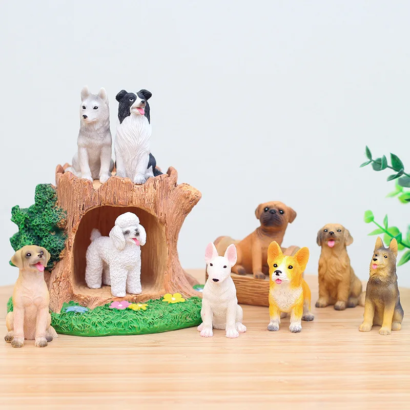 

Creative simulation dog shape ornaments resin material bedroom living room landscaping cute potted flower pot decoration-60201