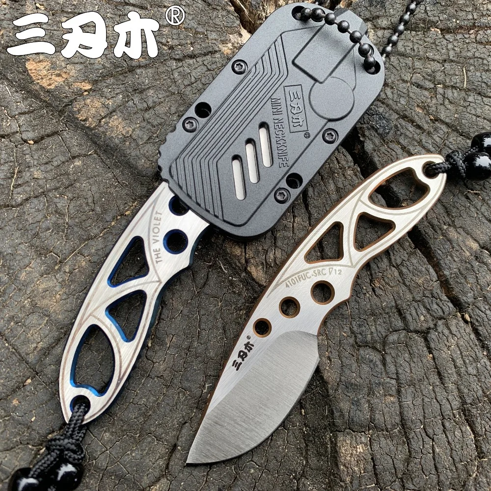 Sanrenmu 4101 pocket knife 12C27 steel outdoors portable mini Pocket camping EDC Rescue Survival Tool stiletto utility knife