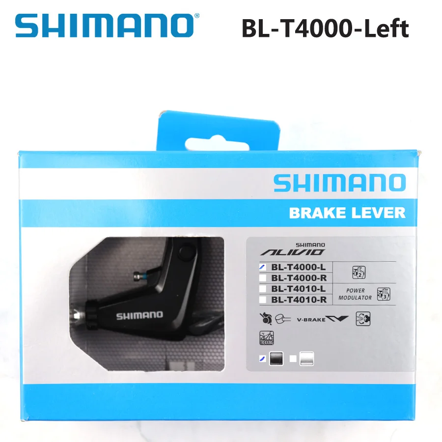 SHIMANO Alivio BL T4000 рычаг тормоза для горного велосипеда V-Brake левый/правый коробка MTB части велосипеда