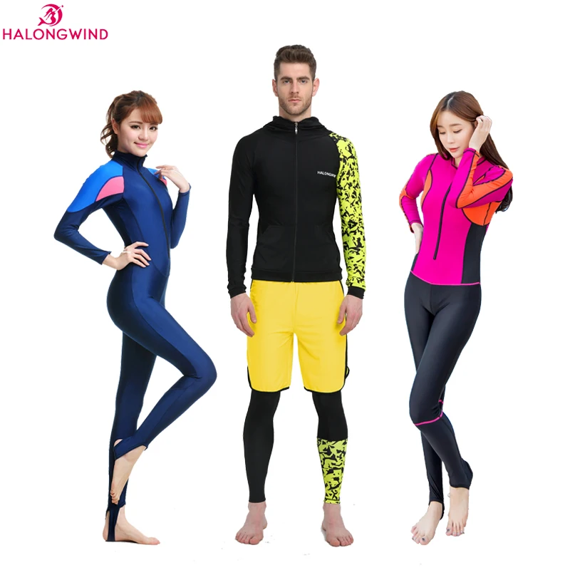 HalongWindWomenWetsuitsLongSleevesSpearfishingDivingSuits
