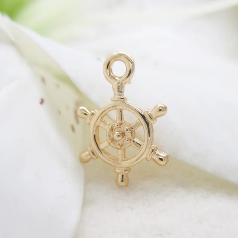 Light Gold color Anchors charms 10*14mm 20pcs DIY jewelry accessories