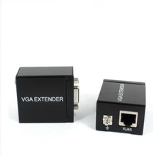 VGA extender repeater over cat5e/6 cable up to 60M VGA UTP extender work with most monitors projectors, HDTV, and flat panel