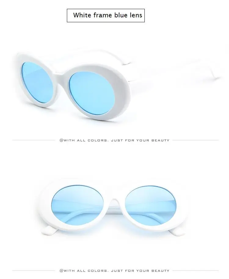 Clout Goggles Glasses Brand Designer Mirror Retro Oval Sunglasses Classic Fashion Female Male Sun Glasses for Men Women