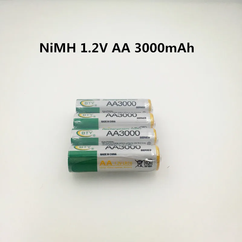 Daweikala AA 3000 1,2 V Quanlity перезаряжаемая батарея AA 3000mAh Ni-MH 1,2 V перезаряжаемая 2А батарея 3000