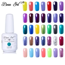 Beau гель 15 мл УФ-гель для ногтей Полупостоянный блеск гель лак удаляющийся замачиванием лак для ногтей Дизайн ногтей маникюрный гель для ног...(China)