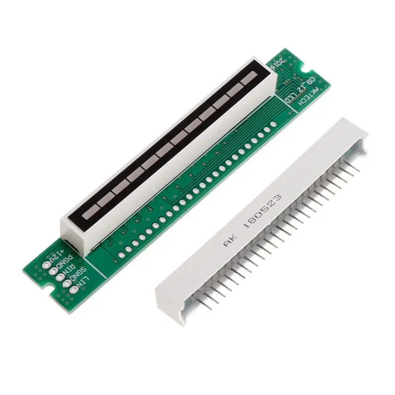 

Mini Dual 12 Level indicator VU Meter Stereo Amplifier Board Adjustable light Speed Board With AGC Mode Diy KITS