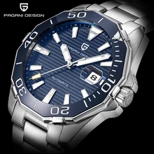 PAGANI DESIGN Men’s Classic Diving Series Mechanical Watches Waterproof Steel Stainless Brand Luxury Watch Men Relogio Masculino