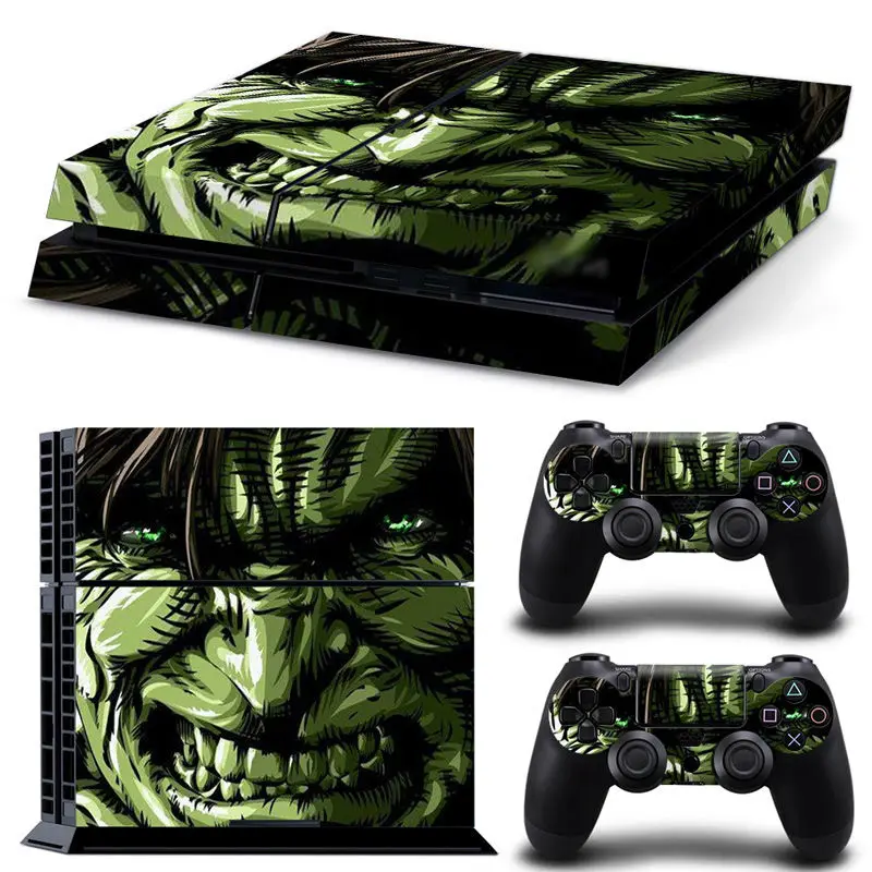 

Cool cartoon design skin sticker Best Original Decal Skin Stickers For Sony Playstation 4 PS4 Console + 2 Pcs Stickers For PS4
