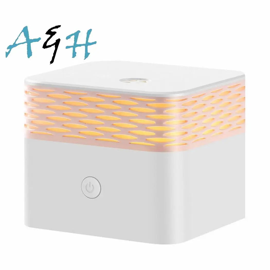 

USB Ultrasonic Electric Diffuser Aroma Essential 3W Oil LED White Air Square 5V Purifier 120ML