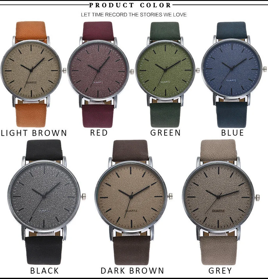 Унисекс модные повседневные женские часы мужские кожаный браслет кварцевые наручные часы модные классические часы