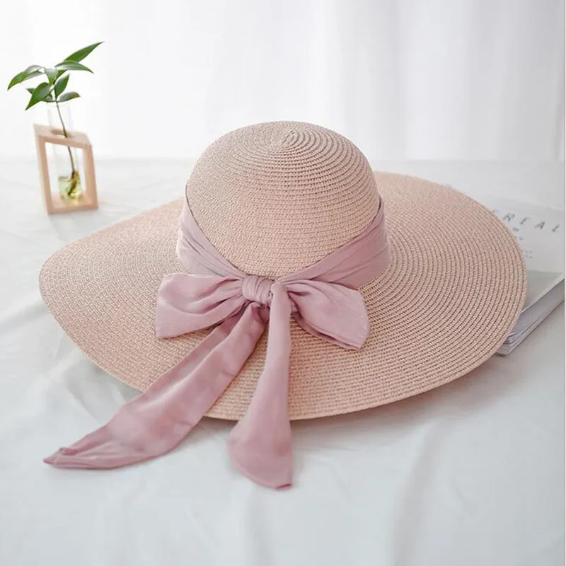floppy beach hat with bow