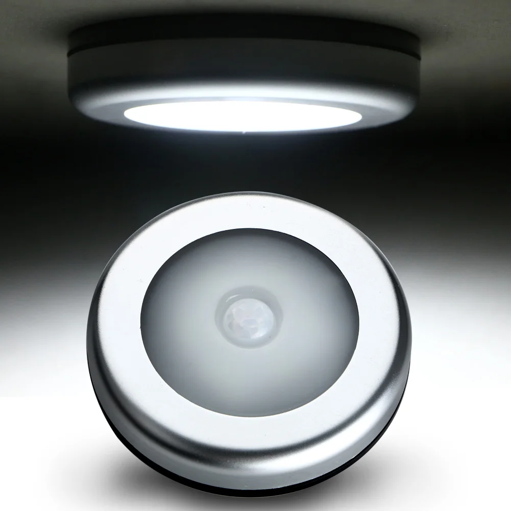Hot Selling Motion Sensor Activated Night light 6 LED Closet Corridor Cabinet Induction Lamp For hotel lobby home