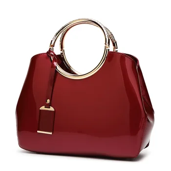 High Quality Patent Women Bag Ladies Shoulder Bags Handbags 3