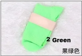 Fcare Новое поступление 10 шт. = 5 пар носков распродажа Harajuku флуоресценция гольфы длинные ноги прилив бархатные хлопковые носки - Цвет: Green