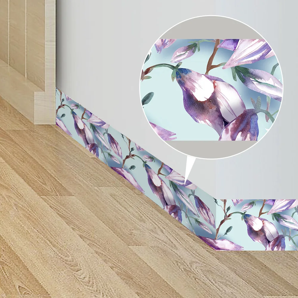 10cm Self adhesive Wallpaper PVC Waterproof Stone border Waist Line Bathroom Toilet Kitchen Decorative Wall Sticker Home Decor