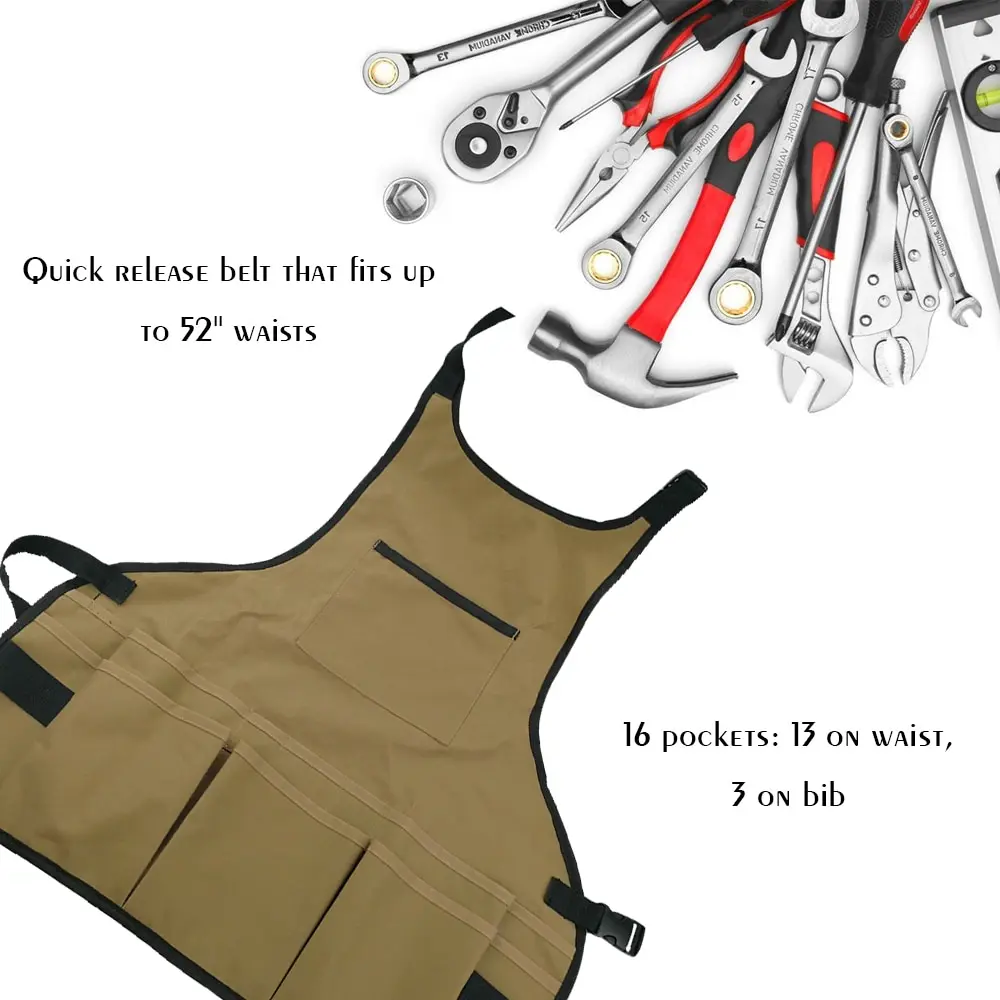 

Professional Convenient Technicians Big Size Apron with Small Pocket Practical Tool Bags belt tool pouch organizer