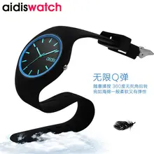 Jelly Soft Strap Lady Silicone Quartz Watches Import Movement Waterproof Watch Women Casual Fashion Women Wristwatches