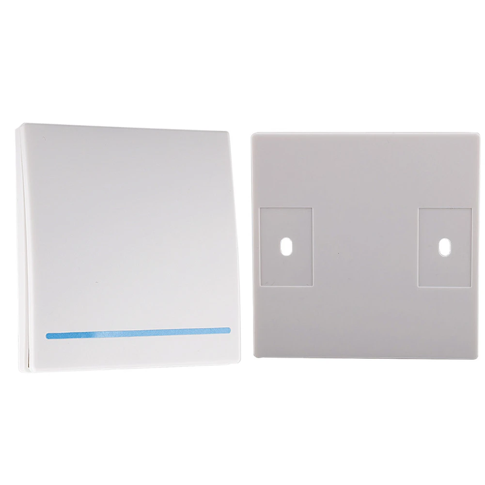  110-240V Wall Panel Button Ceiling Lamp 433Mhz Smart Push Wireless Switch Light - 32989532330