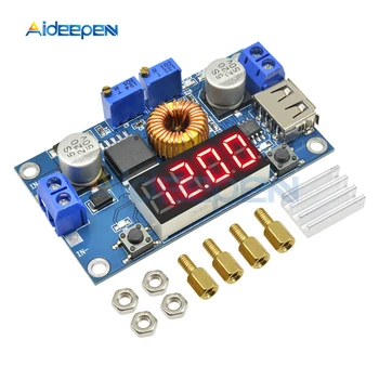 

DC-DC 5A LED Digital Drive Lithum Battery Charger Module CC/CV USB Step Down Buck Converter With Voltmeter Ammeter Display