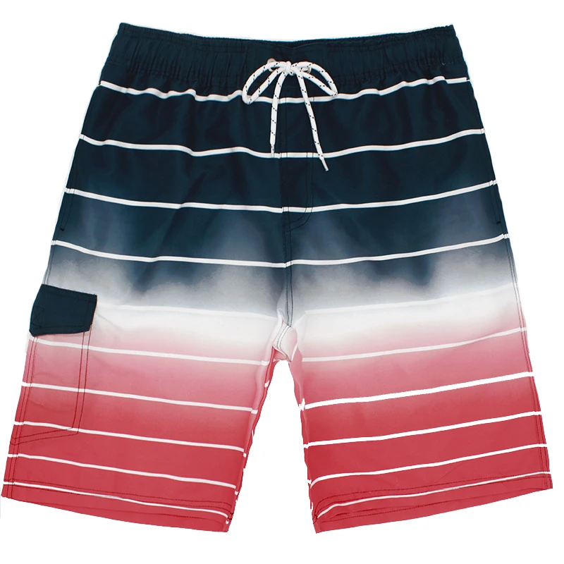 Datifer New Men's summer gradual change color beachwear high quality comfortable Board short homme swimming trunks