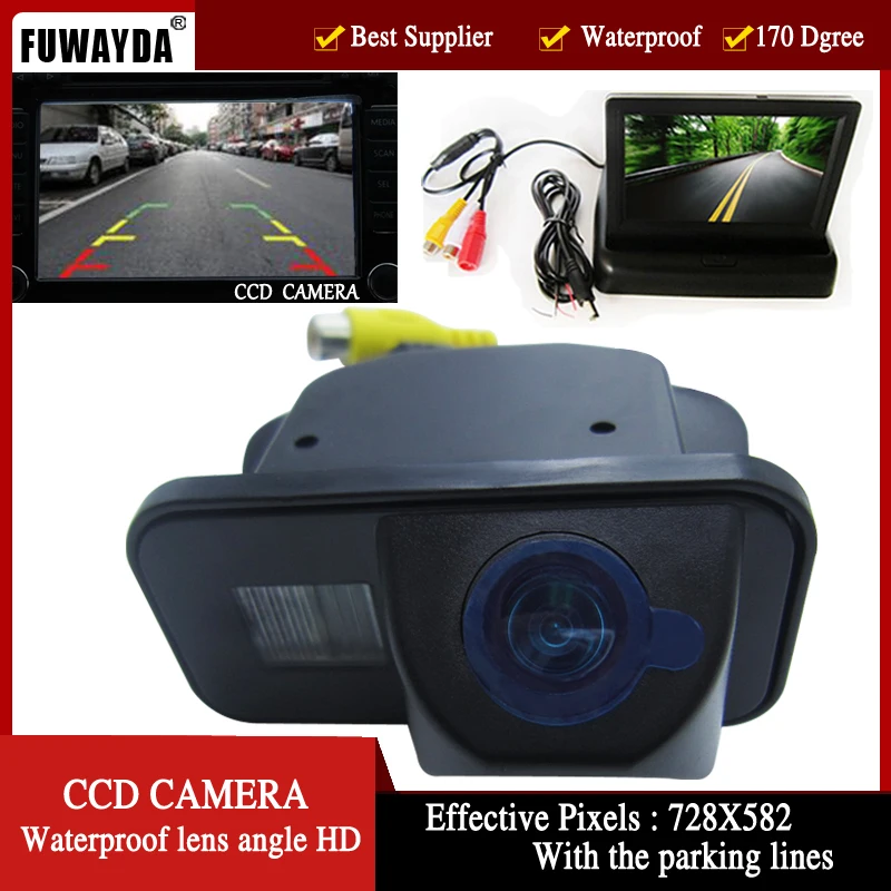 Цветная CCD Автомобильная камера заднего вида для TOYOTA Corolla Tarago Previa Wish Alphard с 4 3