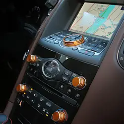 Внешний аксессуар для Infiniti QX50 QX70 EX FX серии E консоли dashboad кондиционер gps аудио и пуговицы декоративная Обложка стикер