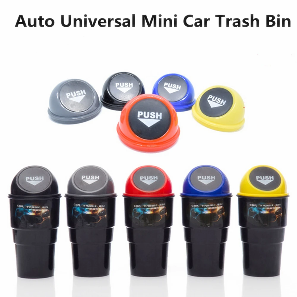 

1PCS Universal Car Trash Can Car Trash Bin Auto Organizer Box Rubbish Gargage Holder Automobile Storage Accessories car