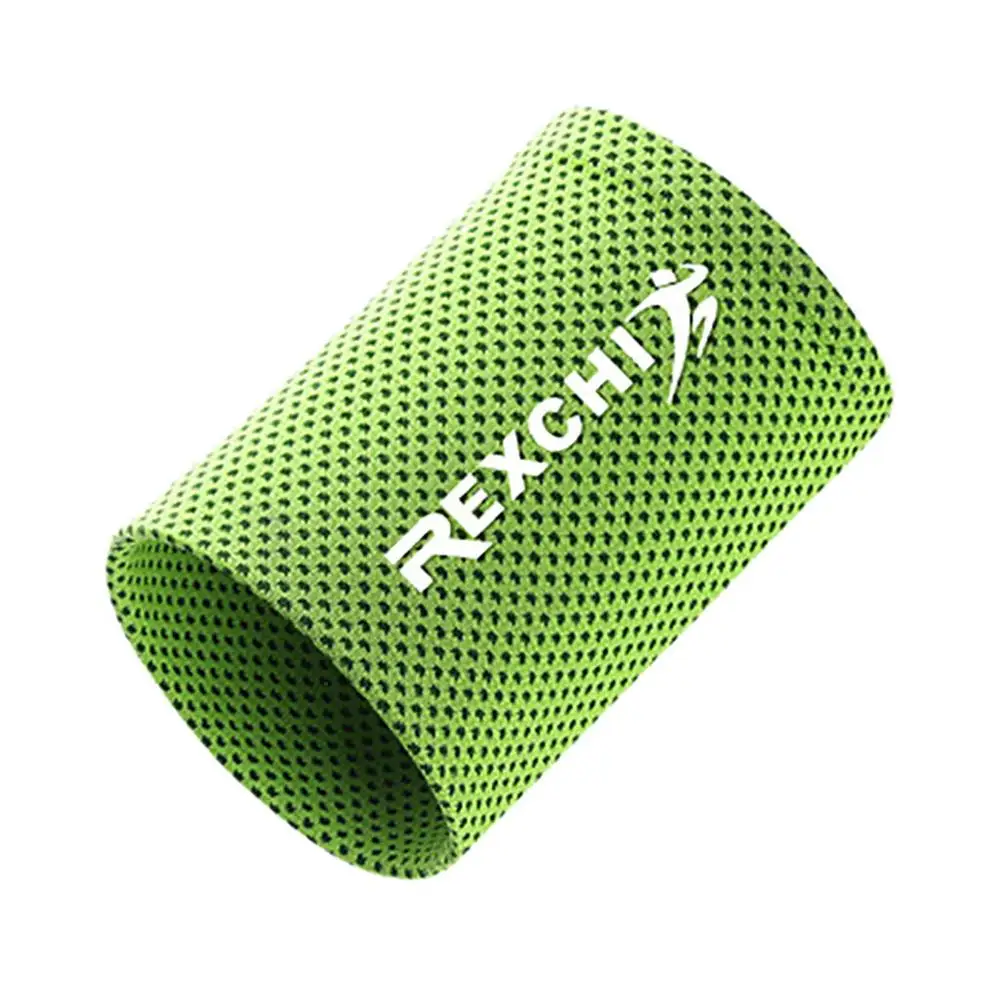 1pc Wristbands Sport Sweatband Hand Band Sweat Wrist Support Brace Wraps Guards Gym Volleyball Basketball Teenis Dropship#0619 - Цвет: GN