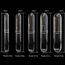 23cm Double heads butt plug glass dildo and Clean and sanitary Huge glass dildo Crystal anal Anal beads fake gay sex toys