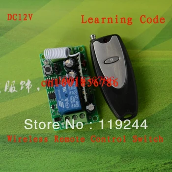 

DC12V Single channel rf wireless remote control switch 315mhz/433mhz learning code digital Free Shipping