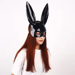Маска лицевая часть сексуальные уши кролика пластиковый подарок на Хэллоуин Косплей Костюм