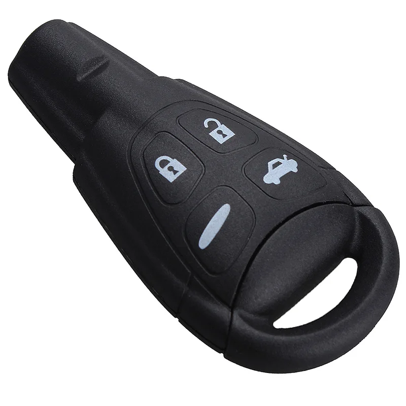 1pcs Car Styling 4 Button Remote Key Fob Shell Case + Key Blank Replacement for SAAB 9-3 93 2003 2004 2005 2006 2007 2008 2009