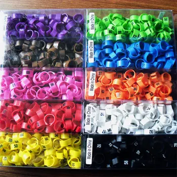 

100pc free shipping 14mm Plastic clip Pigeon Ring(NEW) can be custom with you brand