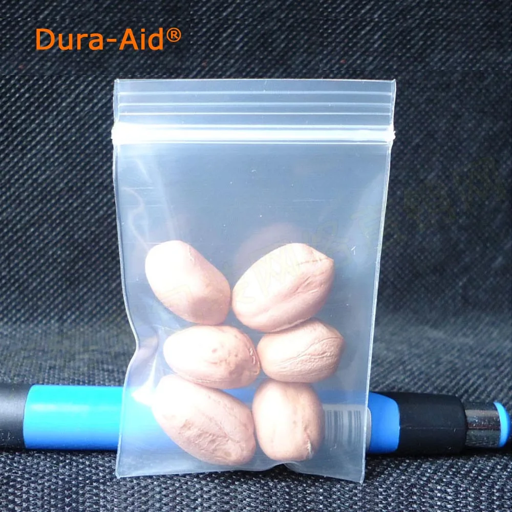 

Dura-Aid 500pcs/lot thicken mini Jewelry Ziplock Zip Zipped Lock Reclosable Plastic Poly Clear Storage Bags Thickness 0.2mm