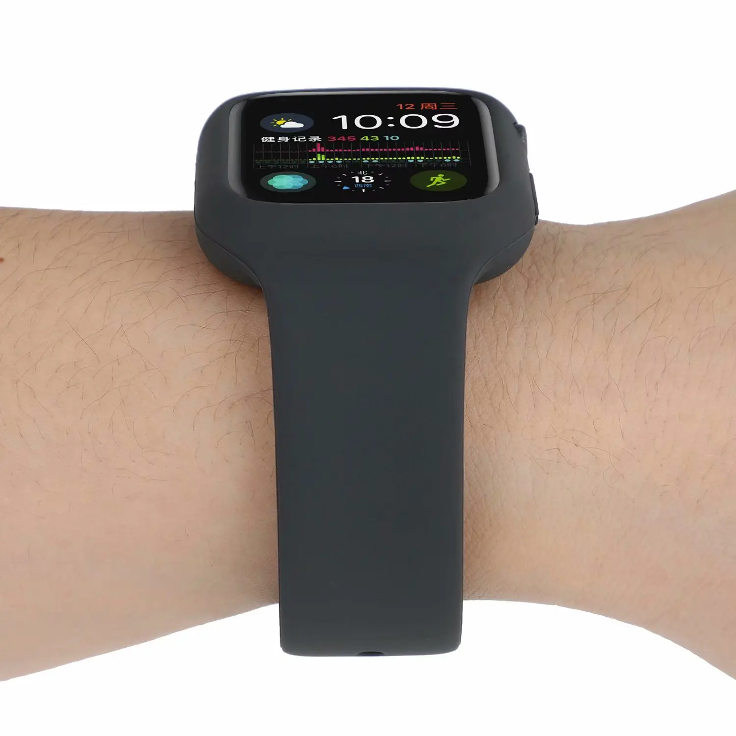 Силиконовый защитный apple watch 44 мм и браслет apple watch 40 мм спортивный ремешок Бампер протектор для iwatch 42 мм серии 3 2 1 38 мм