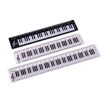 

Free Shipping 1pcs 15cm Plastic Ruler With A Small Musical Note Is Very Cute