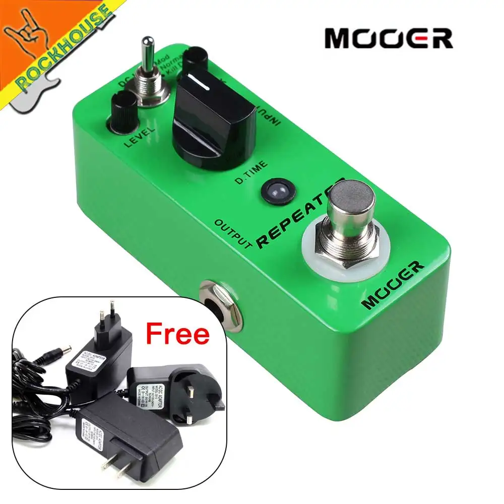 MOOER Repeater Delay Guitar Effects Pedal 3 Working Modes: Mod/Normal/Kill Dry 1000ms Delay Time True Bypass Free Shipping MOOER Repeater Delay Guitar Effects Pedal 3 Working Modes: Mod/Normal/Kill Dry 1000ms Delay Time True Bypass Free Shipping