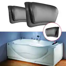 Большая скидка спа ванна подушка мягкая Массажная Подушка подголовник Ванна Подушка со спинкой присоска ванная комната поставка