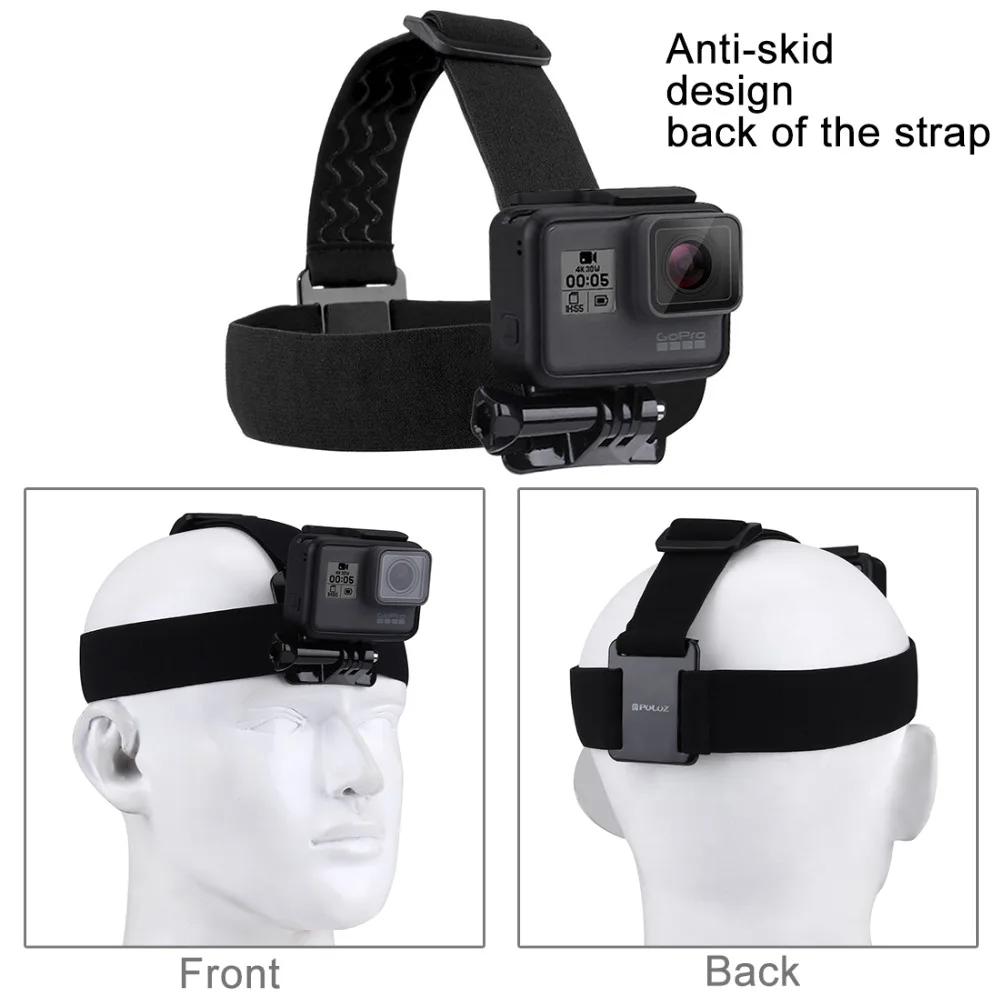 PULUZ эластичный Крепежный ремень для Регулируемый головной крепление GoPro Новый