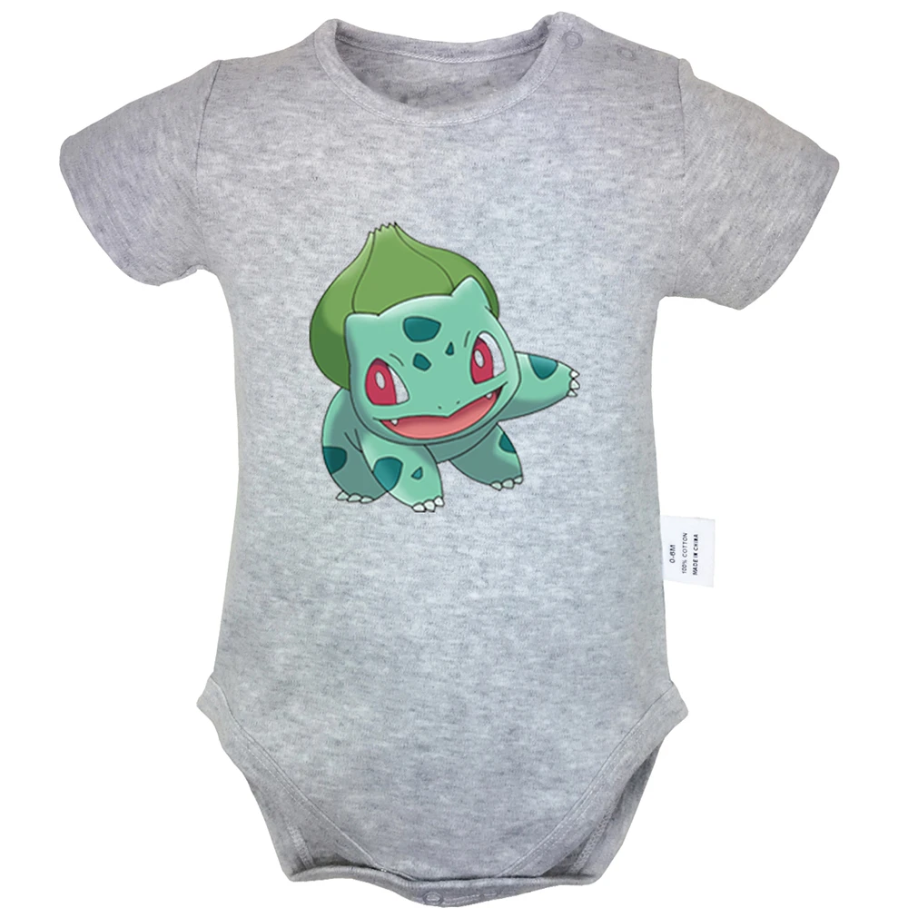 Mignon Pokemon Charmander Bulbasaur Ecureuil Pikachu Design Bleu Nouveau Ne Bebe Body Costume Enfant En Bas Age Onsies Combinaison Coton Vetements Aliexpress