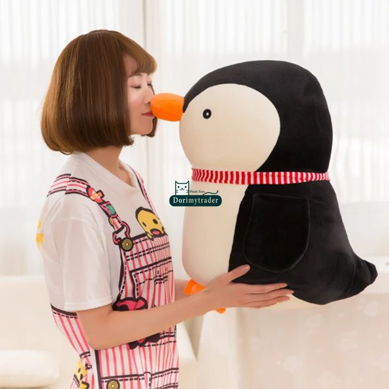 Dorimytrader Lovely Soft Cartoon Penguin Plush Doll Big Soft Animal Penguins Toy Animals Pillow Cushion for Baby Gift 20inch 50cm DY61955(8)